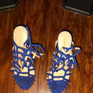 Women's Blue Strappy Sandals